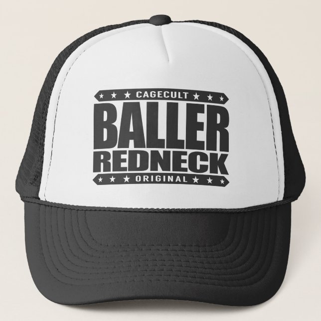 BALLER-REDNECK - stolt konservativ Rodeogangster Keps (Framsida)
