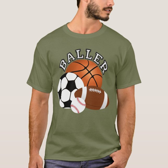 Baller Sportfantast T Shirt (Framsida)