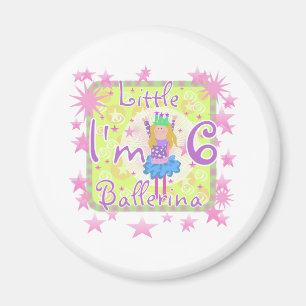 Ballerina6efödelsedag Magnet