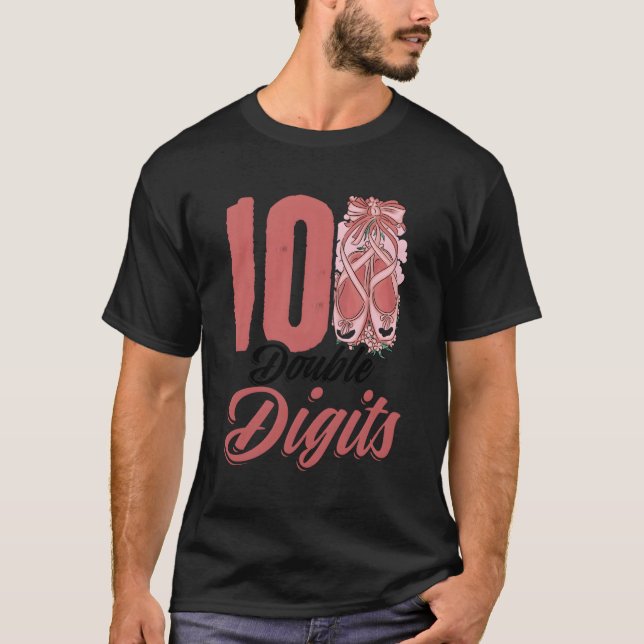 Ballerina 10Th Py 10 Ballet Dancer T Shirt (Framsida)