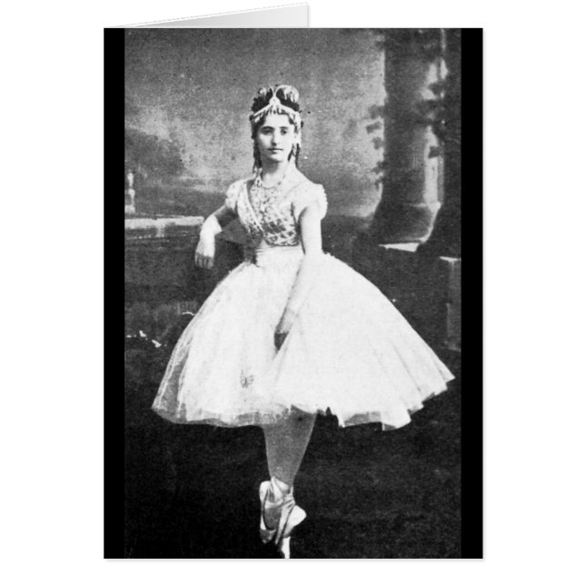 Ballerina, 1870. OBS kort (Framsidan)
