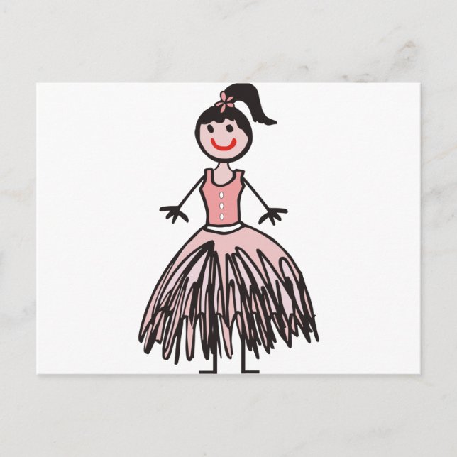 ballerina 1 vykort (Framsida)