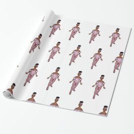 Ballerina 30 tum x6 fot, Glossy Wrapping Papper #3 Presentpapper