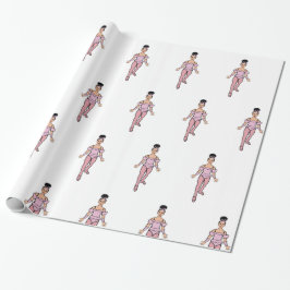 Ballerina 30 tum x6 fot, Glossy Wrapping Papper #4 Presentpapper