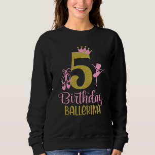 Ballerina 5:e födelsemeddelandet Dancer Ballet Sva T Shirt