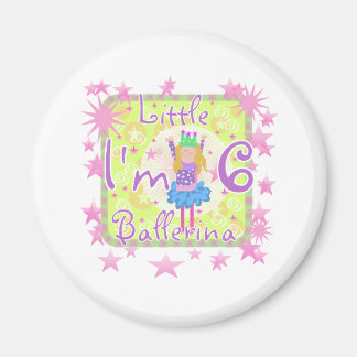 Ballerina 6e Birthday Magnet