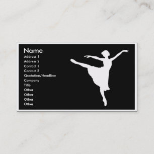 ballerina Affärskort Visitkort