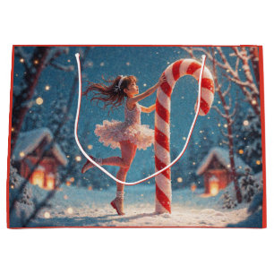 Ballerina Anime Girl & Candy cane jul