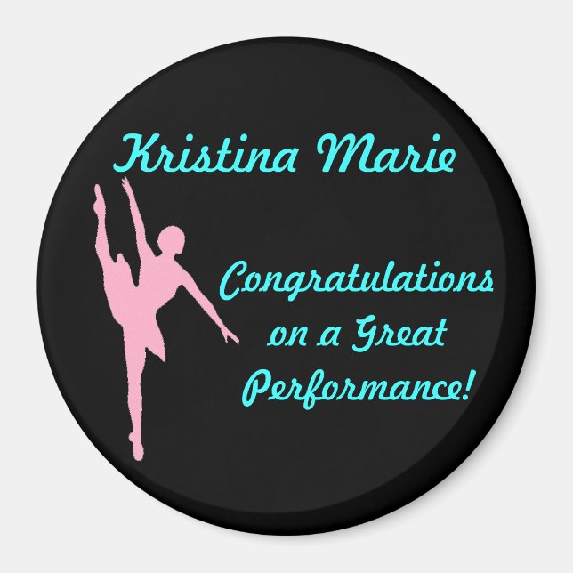 Ballerina Anpassningsbar Magnet (Framsidan)