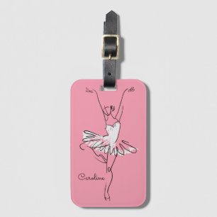 Ballerina, användarnamn och färg bagagebricka