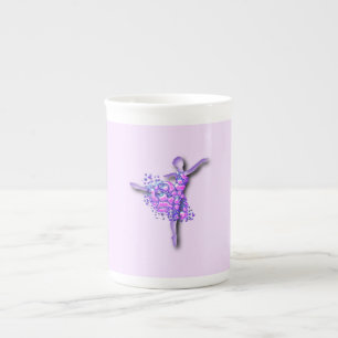 Ballerina Art Lila Dance - Ballet Dancer Benporslin Mugg
