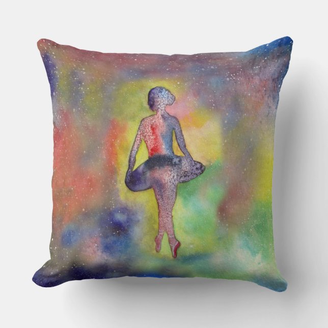 Ballerina Art Painting Dekorativ kudde 51 cm x 51  (Framsida)