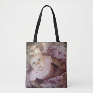 Ballerina Baby Canvas Tote Tygkasse