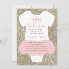 Ballerina Baby Shower-inbjudan Inbjudningar
