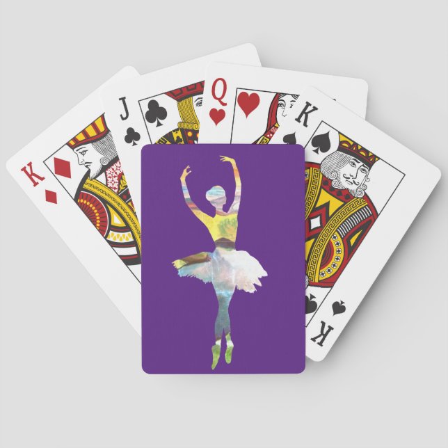 Ballerina balett dans  casinokort (Baksidan)