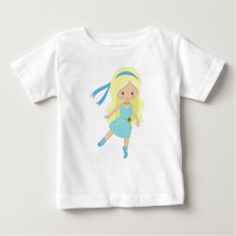 Ballerina, balettdansare, balettflicka, blondt hår t shirt
