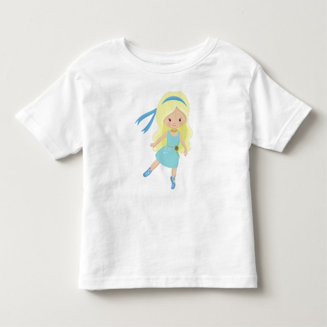 Ballerina, Balettdansare, Balettflicka, Blondt Hår T Shirt (Framsida)
