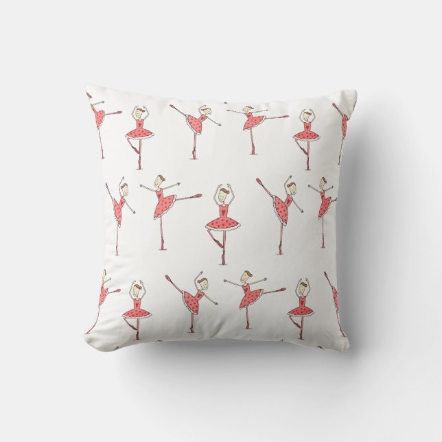 Ballerina balettdansare kudde (Framsida)