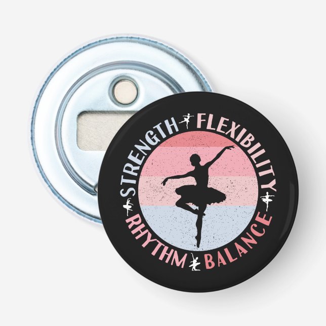 Ballerina balettdansare - Tankeformer Värderingar Flasköppnare (Framsidan)