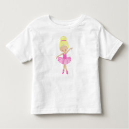 Ballerina, Balettflicka, Balettdansare, Blondt Hår T Shirt