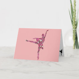 Ballerina Ballerina-födelsedagskort för sockerplom Kort