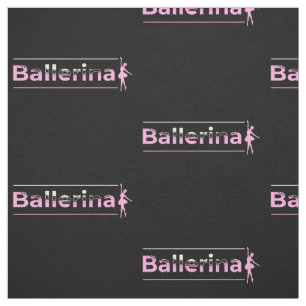 Ballerina - Ballet Dancer Arch Minimalist Art Fabr Tyg