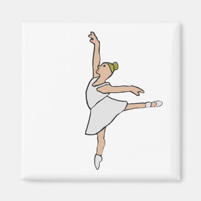Ballerina Ballet Dancer Magnet (Framsidan)