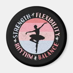 Ballerina Ballet Dancer - Mindset-värden Magnet