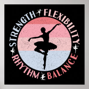 Ballerina Ballet Dancer - Mindset-värden Poster