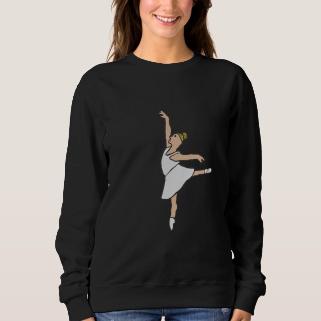 Ballerina Ballet Dancer T Shirt (Framsida)