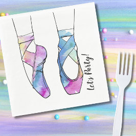 Ballerina Ballet Födelsedagsfest Pappersservett