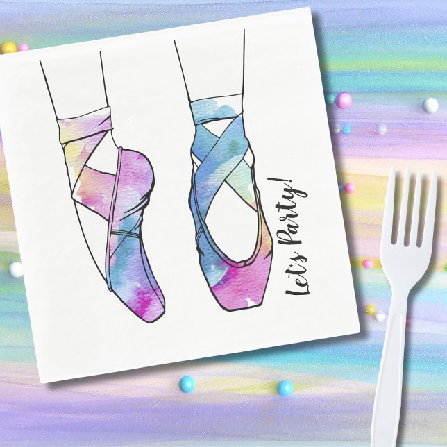 Ballerina Ballet Födelsedagsfest Pappersservett (Skapare uppladdad)