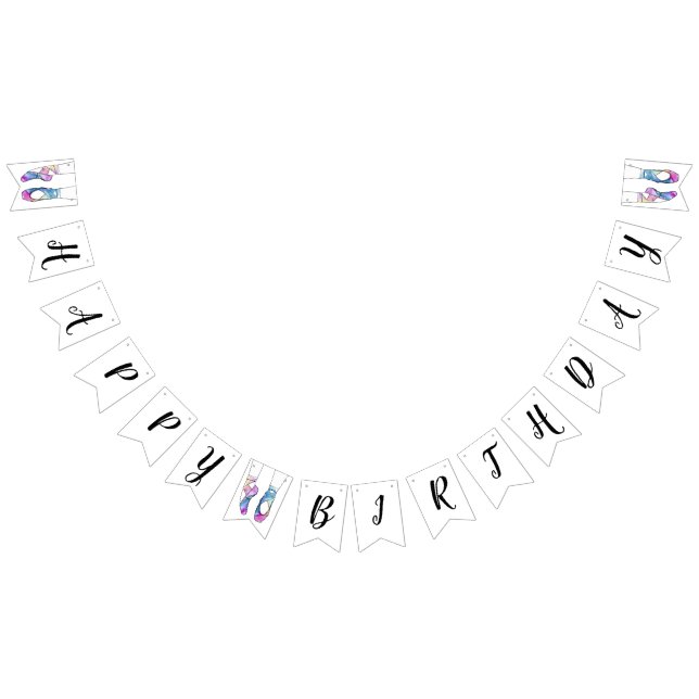 Ballerina Ballet Födelsedagsfest Vimplar (Alla)