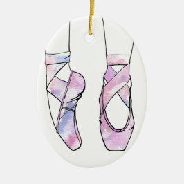 Ballerina Ballet Julgransprydnad Keramik