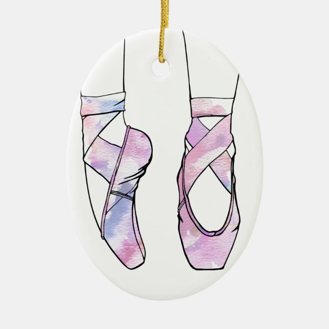 Ballerina Ballet Julgransprydnad Keramik (Framsidan)