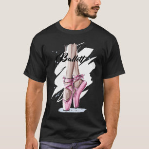 Ballerina Ballet tofflor skor rosa ballerinas Ba T Shirt