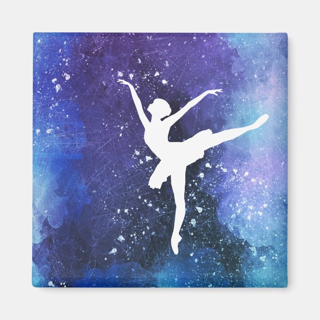 Ballerina/ Balletttänzerin Magnet (Framsidan)