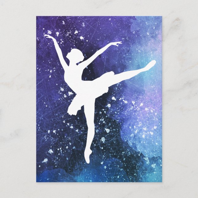 Ballerina/ Balletttänzerin Vykort (Framsida)