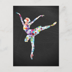 Ballerina/ Balletttänzerin Vykort