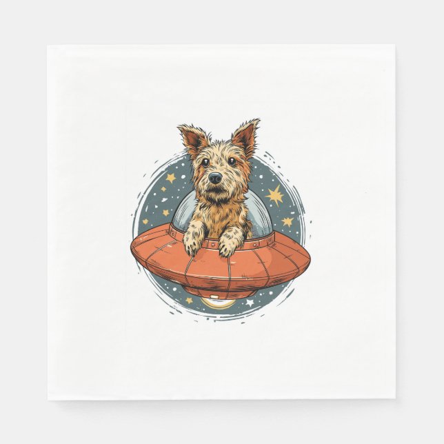 Ballerina Beagle - Rolig hund Dance Pappersservett (Framsidan)