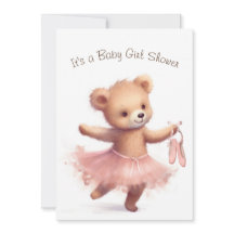 Ballerina Bear Flicka Shower