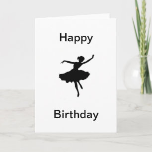 Ballerina Birthday Card Kort