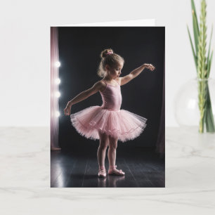 Ballerina Birthday for Granddotter Kort