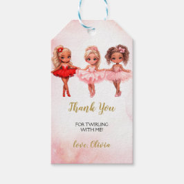 Ballerina Birthday Gift Märkre Presentetikett
