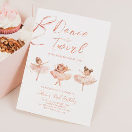 Ballerina Birthday-inbjudan Inbjudningar