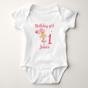 Ballerina Birthday rosa T Shirt