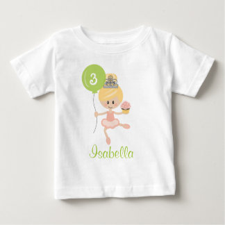 Ballerina Birthday Småbarn T-shirt Blonde