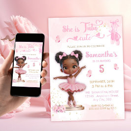 Ballerina Birthday - Tutu Cute Ballerina party Inbjudningar