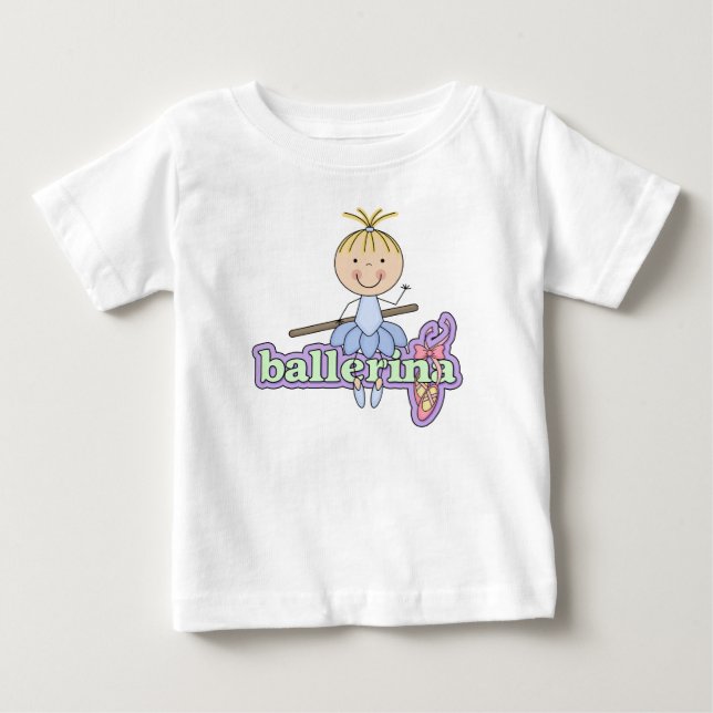 Ballerina - Blue Baby Tutu Bodykostym Tröja (Framsida)