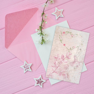 Ballerina Botanical Heart Lining Brevpapper